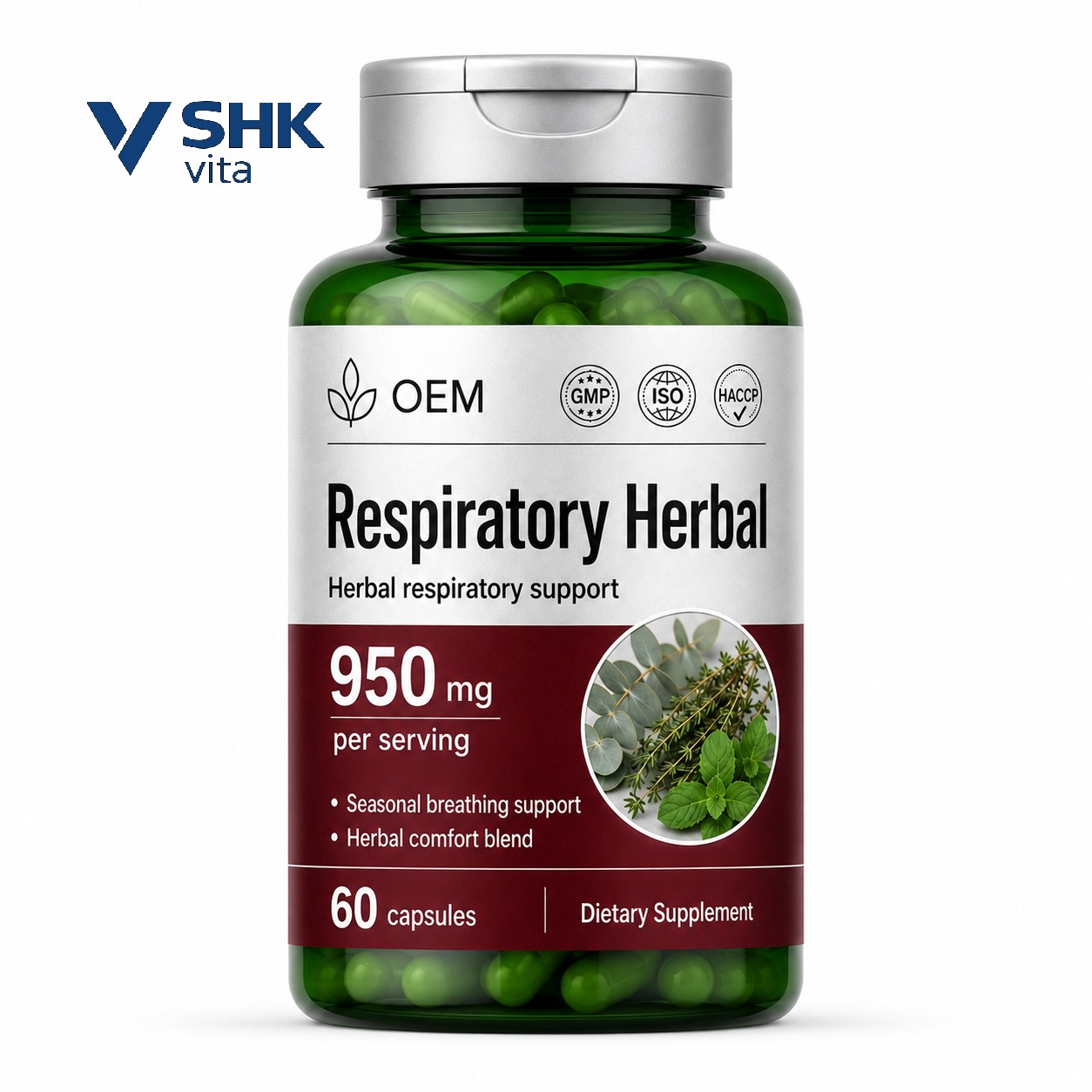 Respiratory Health Herbal Capsules