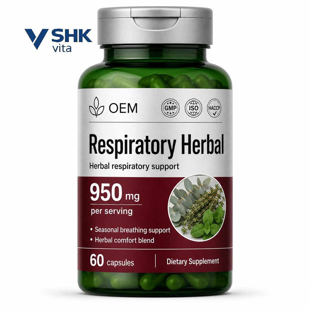 Respiratory Health Herbal Capsules