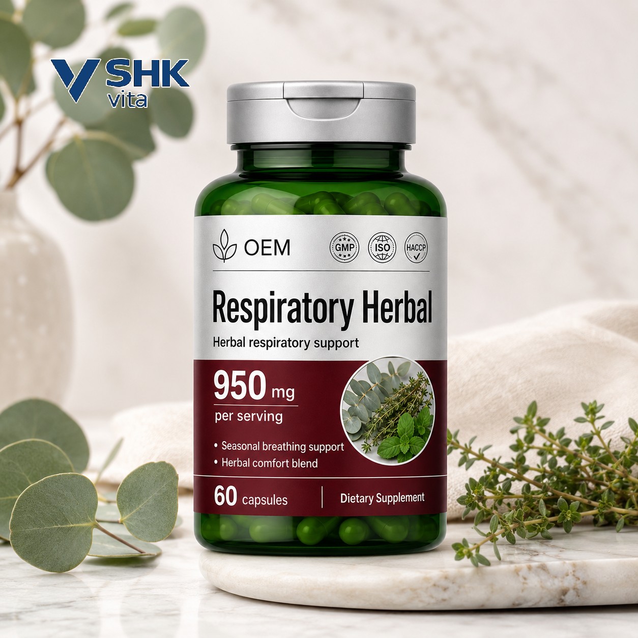 Respiratory Health Herbal Capsules
