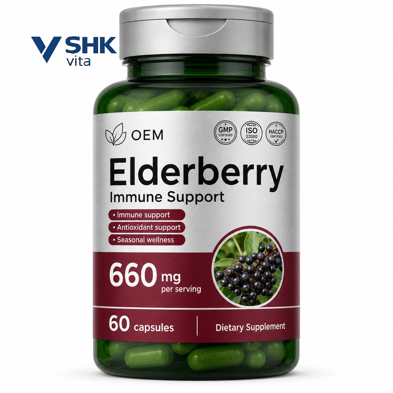 Elderberry Respiratory Immune Capsules