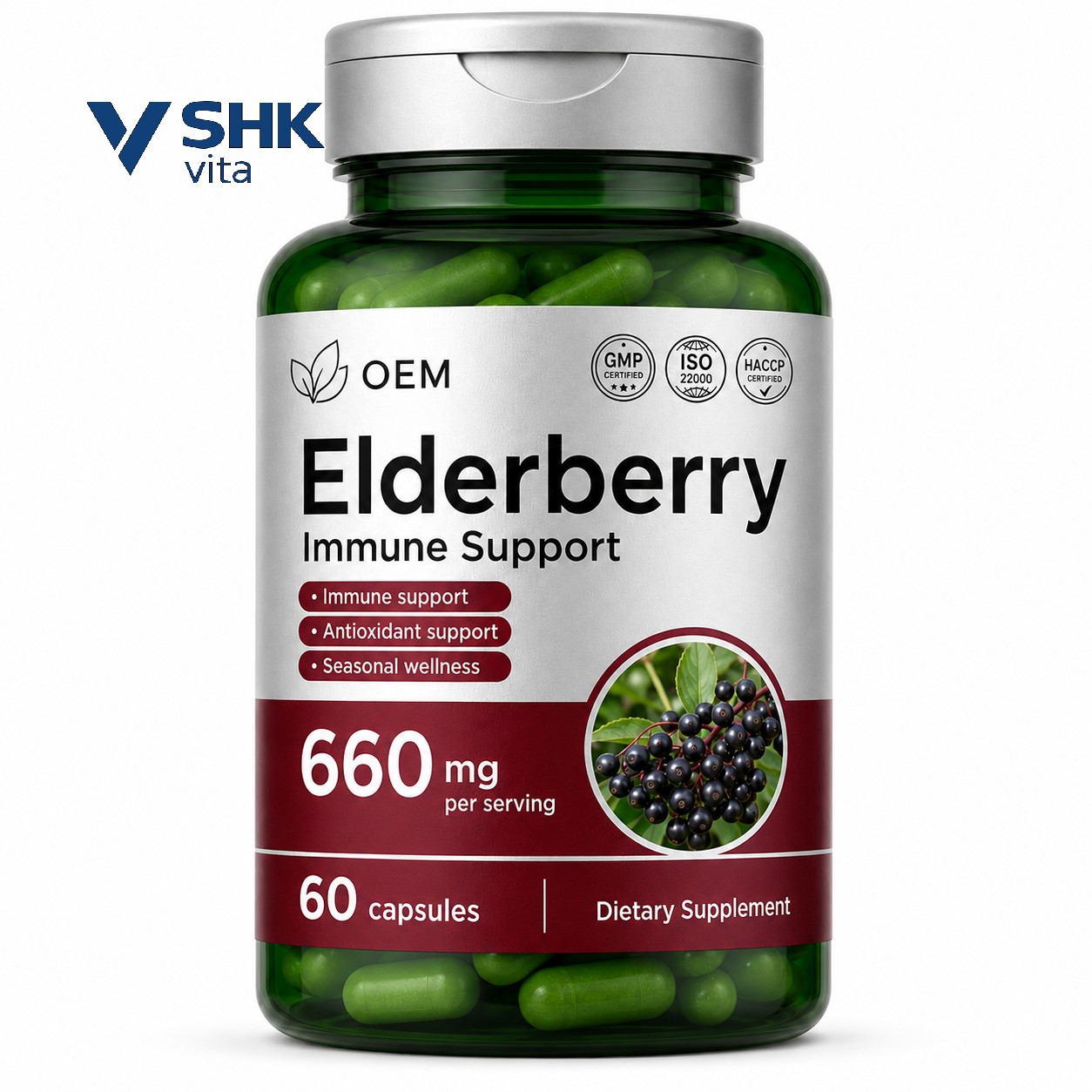 Elderberry Respiratory Immune Capsules