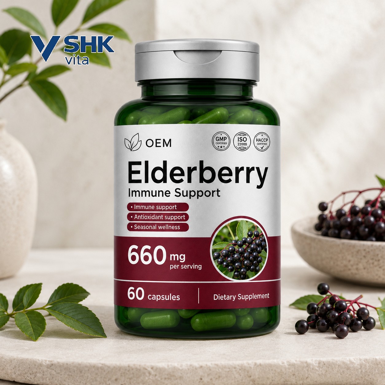 Elderberry Respiratory Immune Capsules